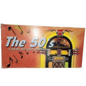 The 50's Board Game A Game for Your Generation Monopoly Style Grandma Complete